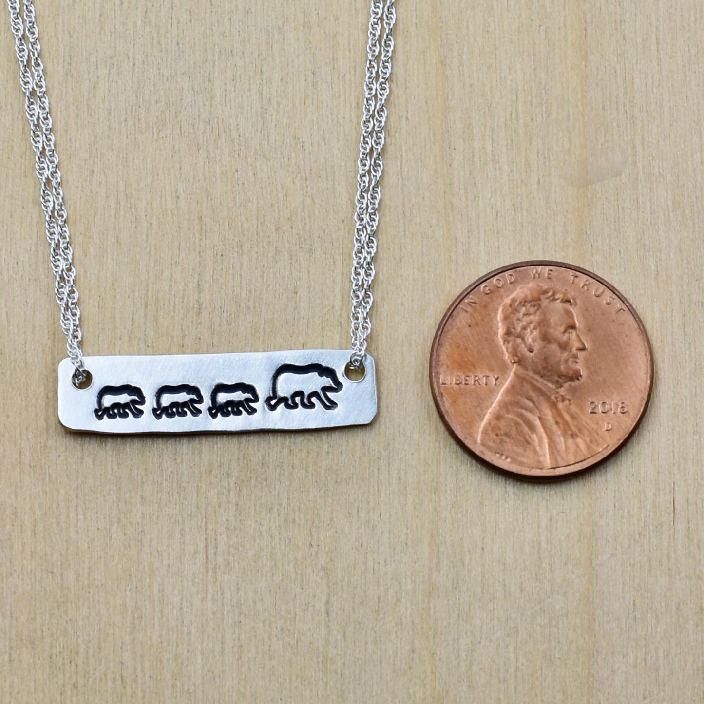 Mama Bear Bar Necklace