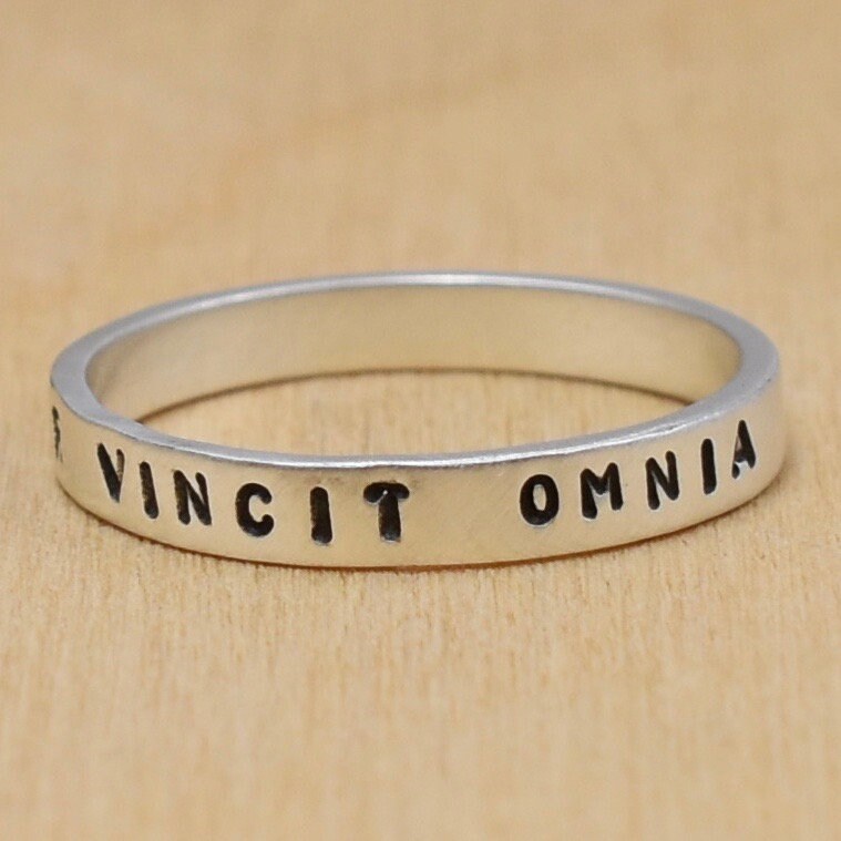 Amor Vincit Omnia (Love Conquers All) Ring