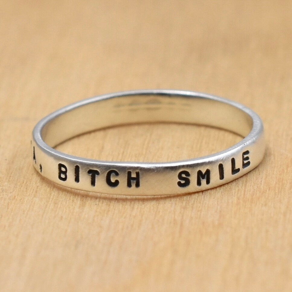 Lights, Camera, Bitch Smile Ring