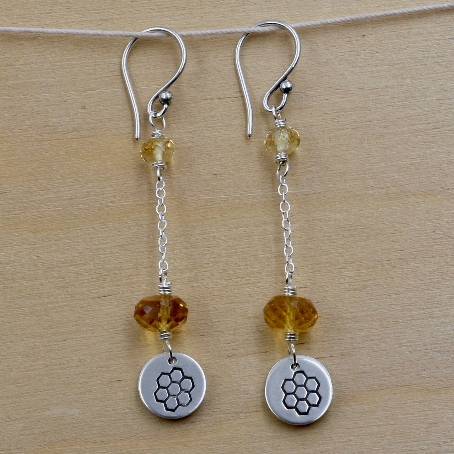 Bee Honeycomb Earrings