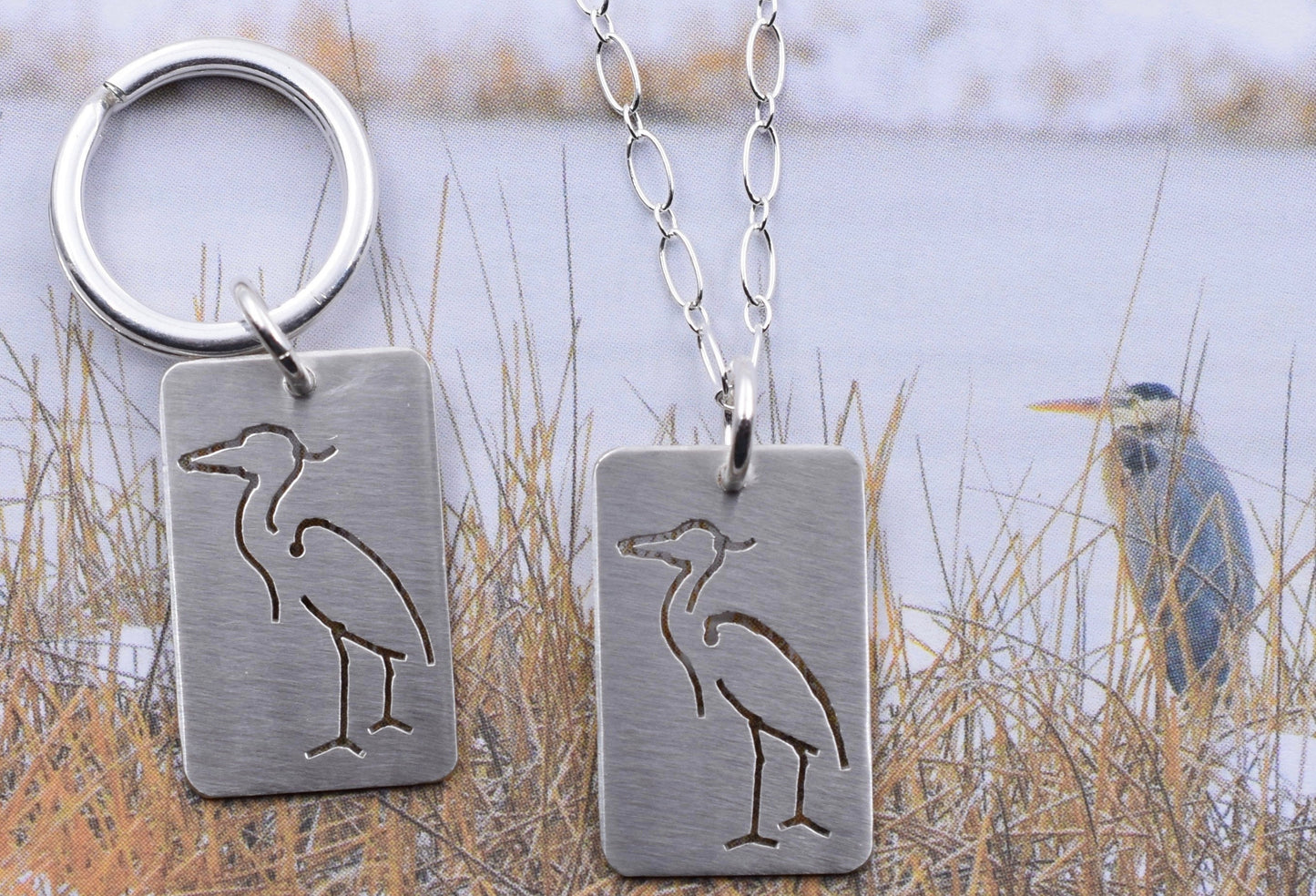 Heron Keychain