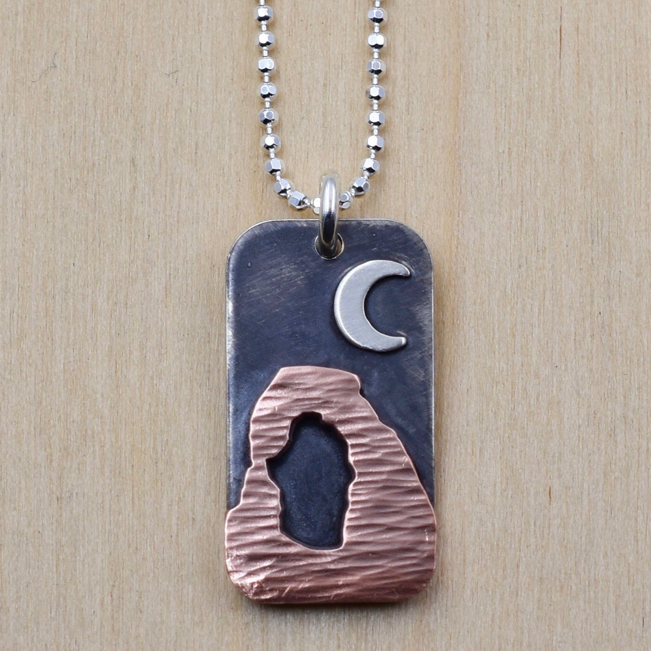 Moonlit Delicate Arch Necklace