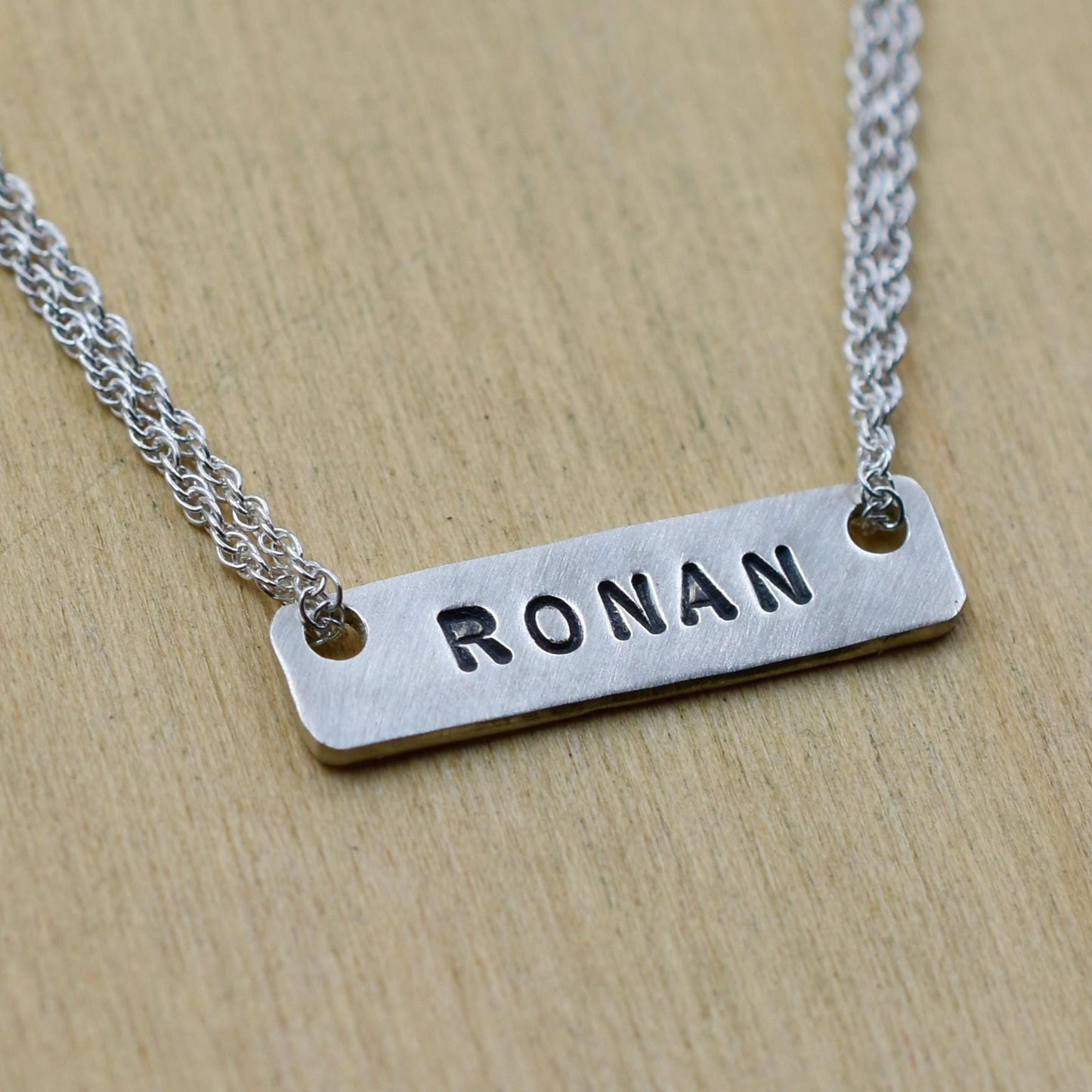 Custom Name Bar Necklace