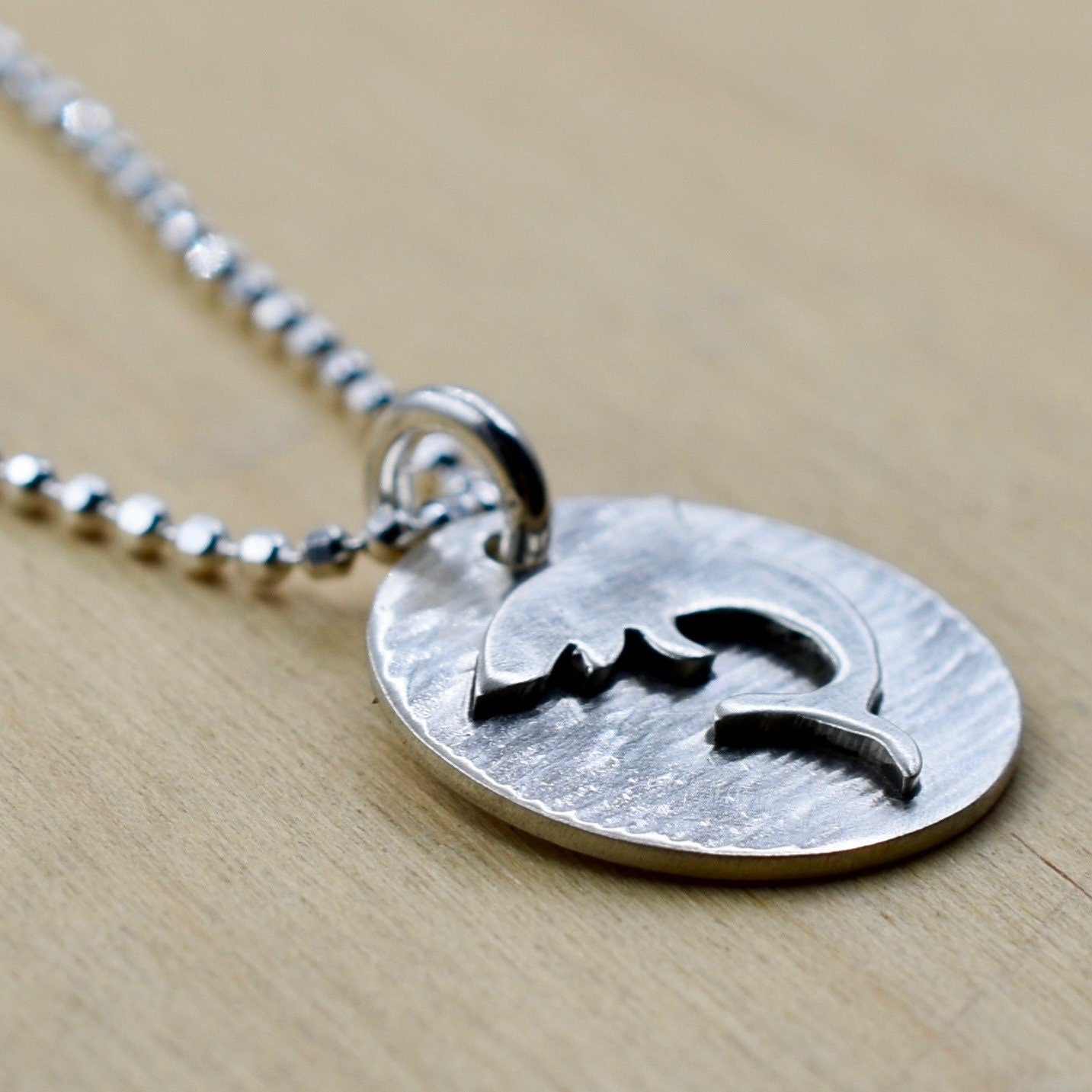 Shark Handcut Silver Necklace