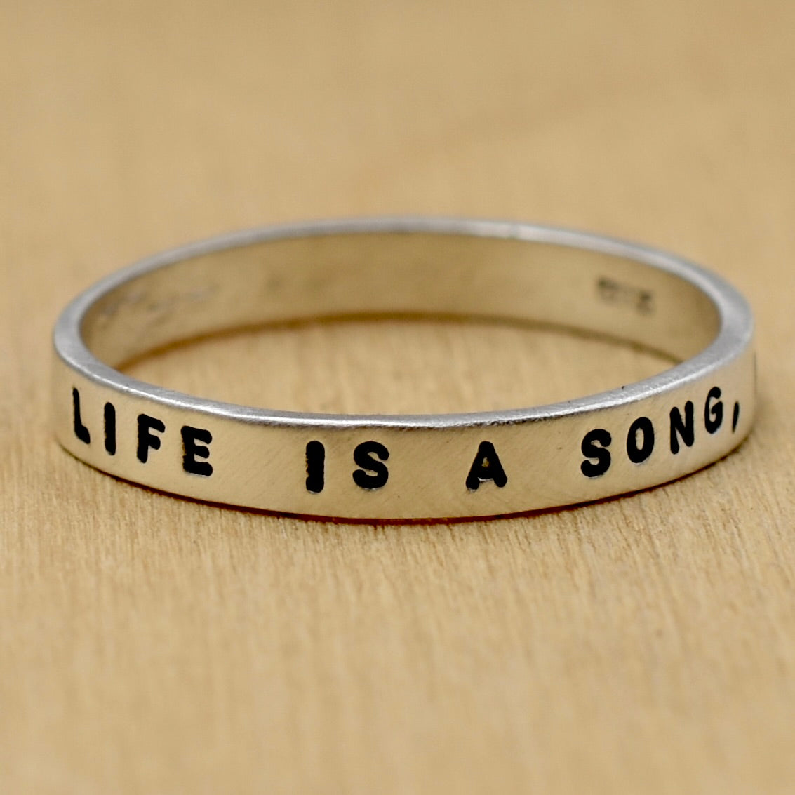 Life Is A Song, It Ends When It Ends Ring