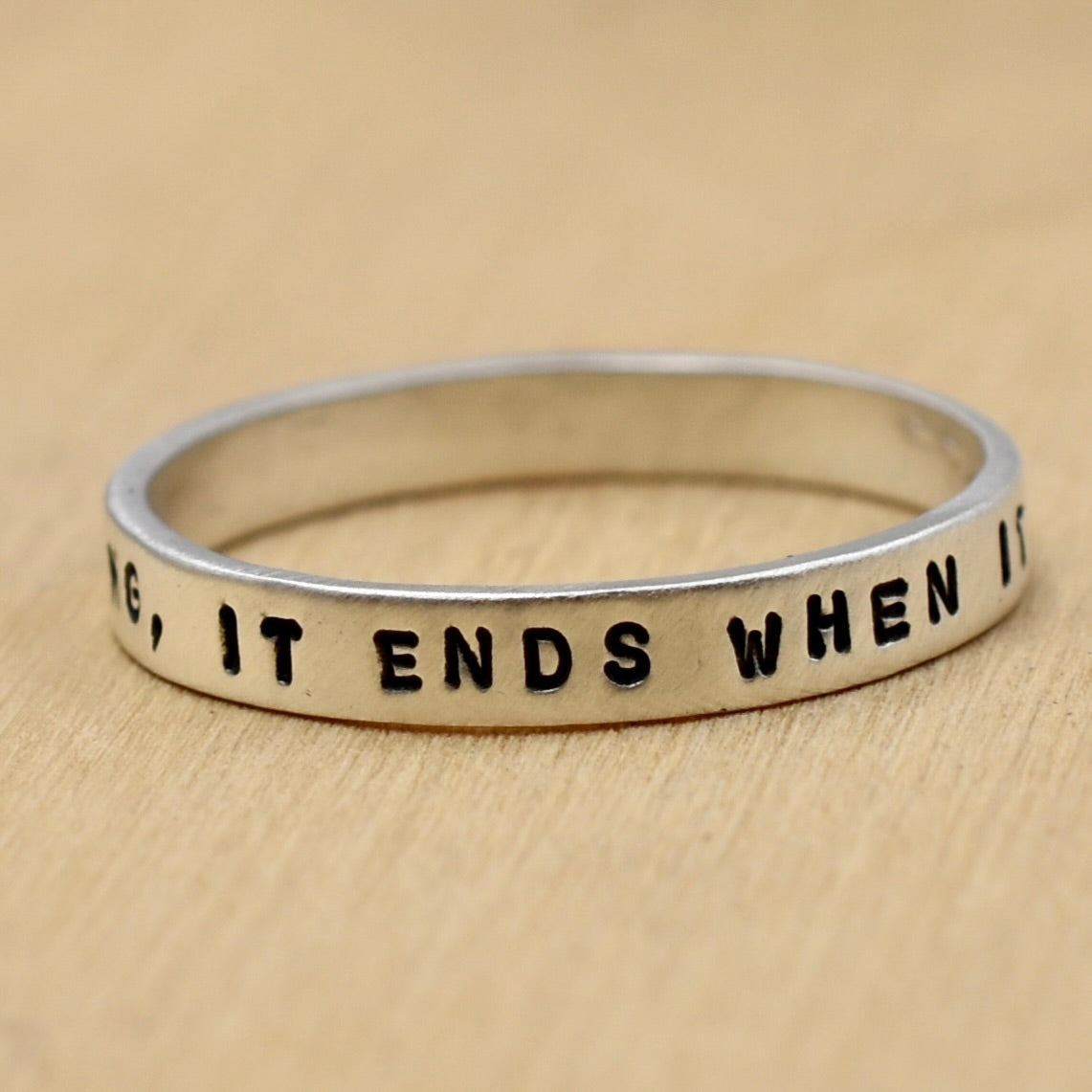 Life Is A Song, It Ends When It Ends Ring