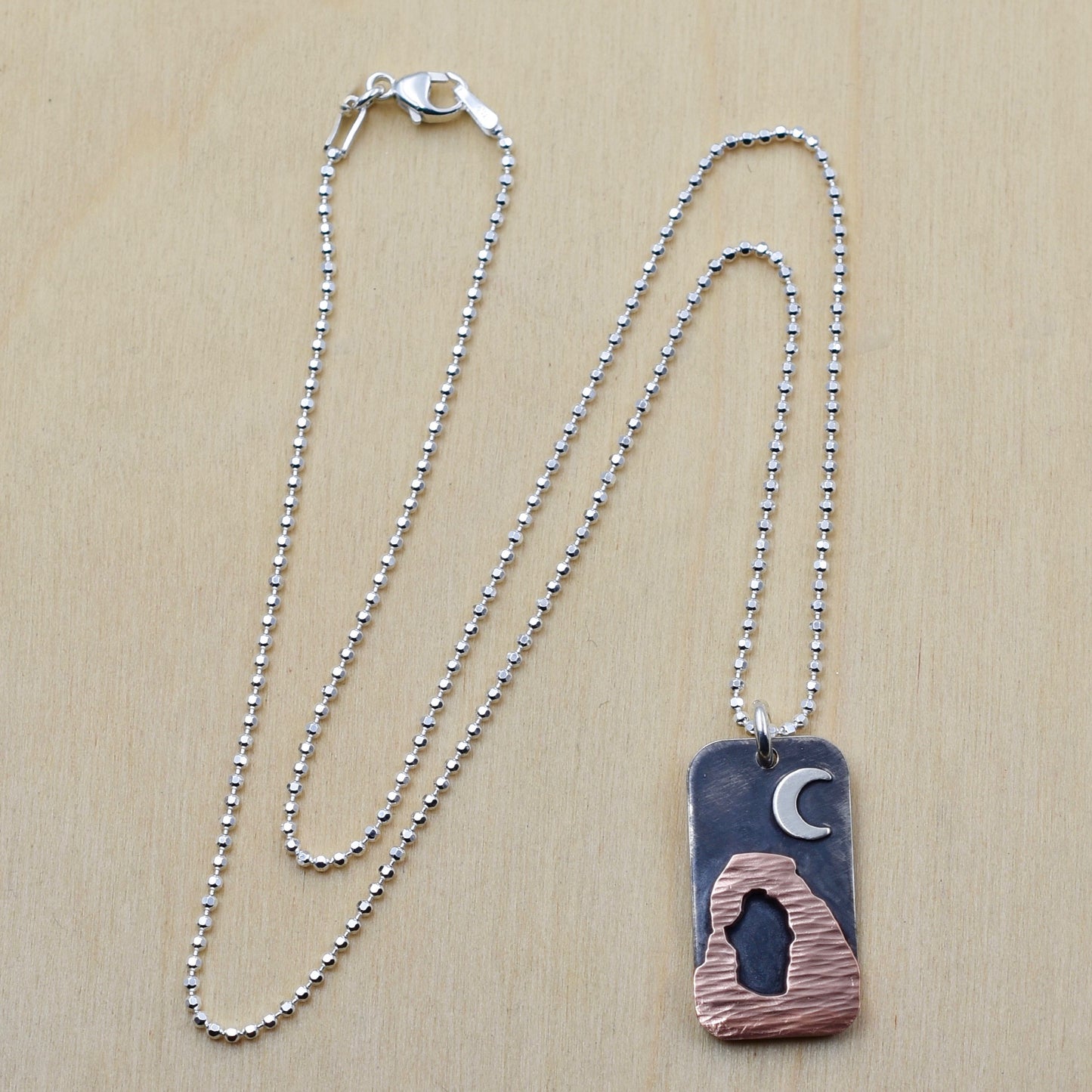 Moonlit Delicate Arch Necklace