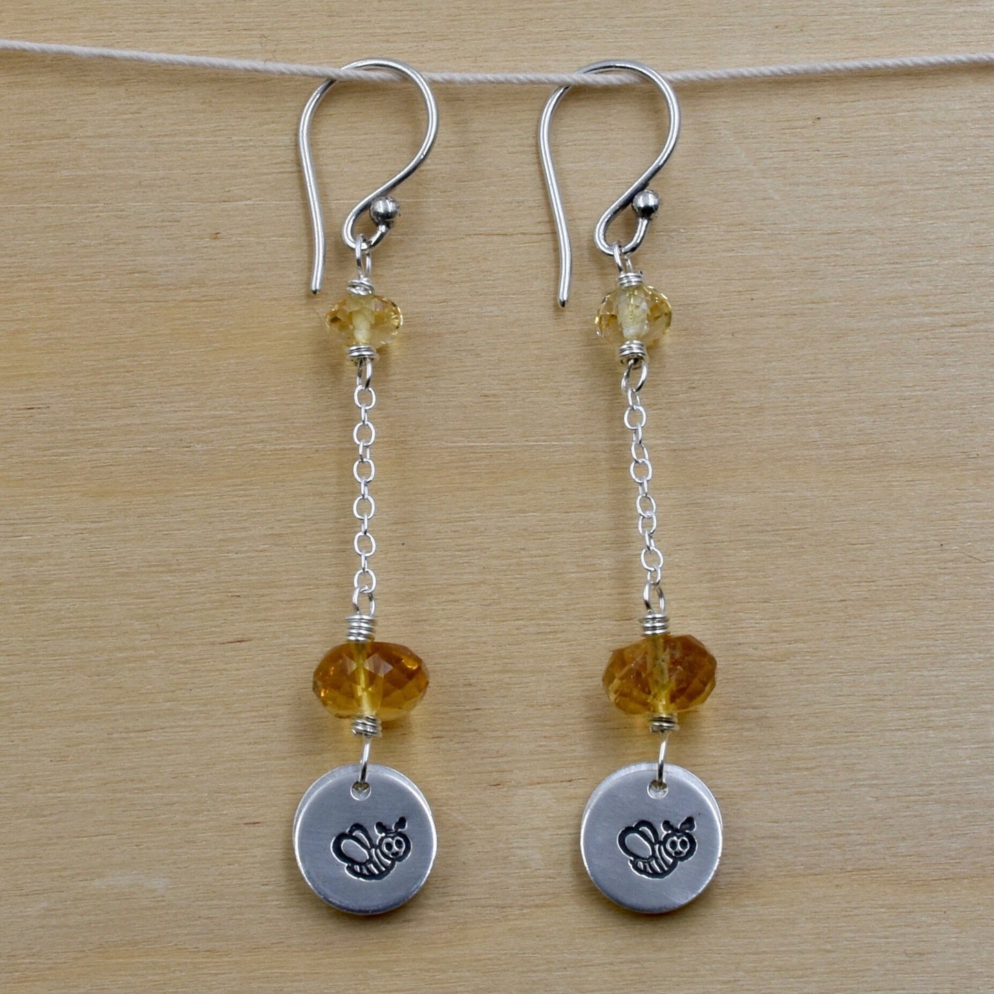 Bee Honeycomb Earrings