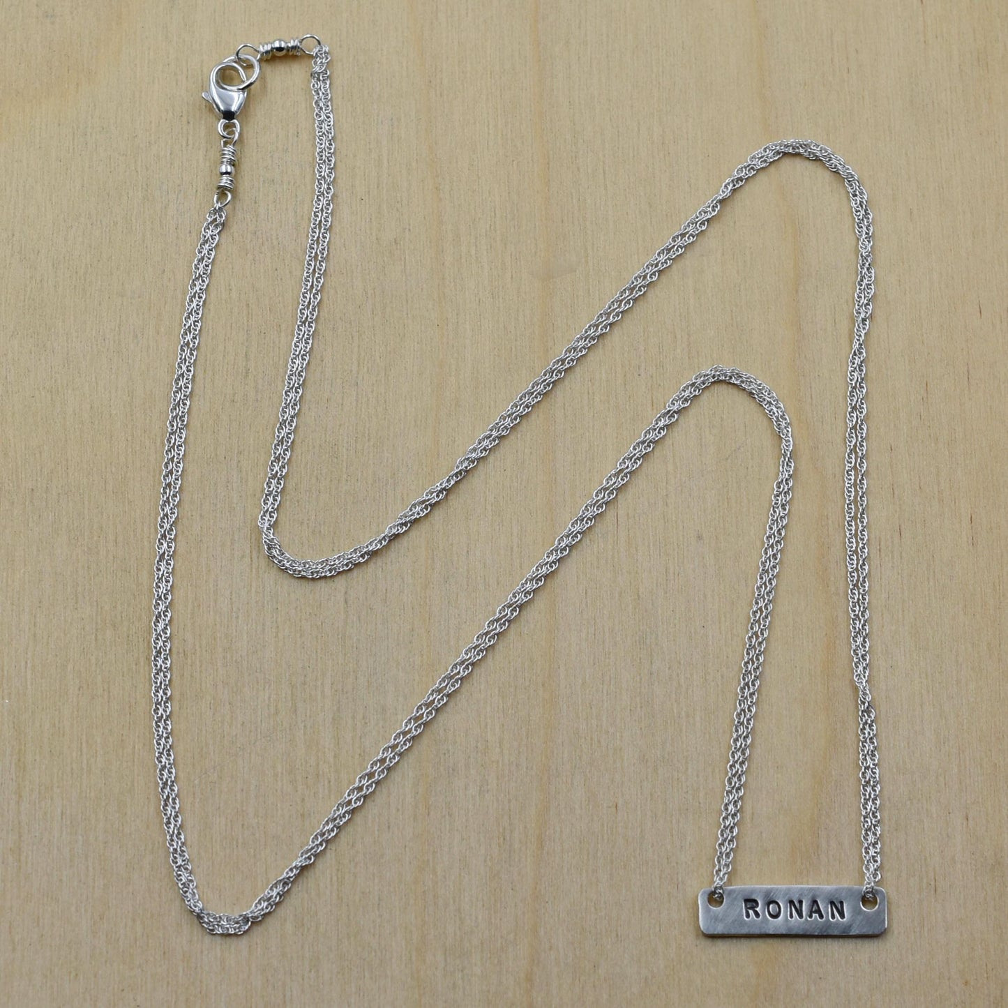 Custom Name Bar Necklace