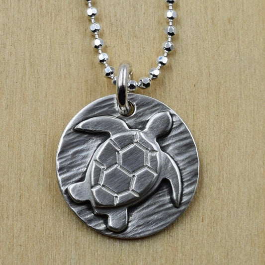 Sea Turtle Handcut Necklace