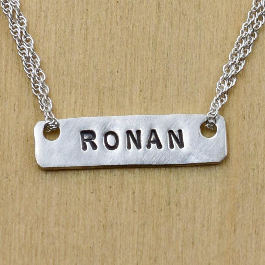 Custom Name Bar Necklace