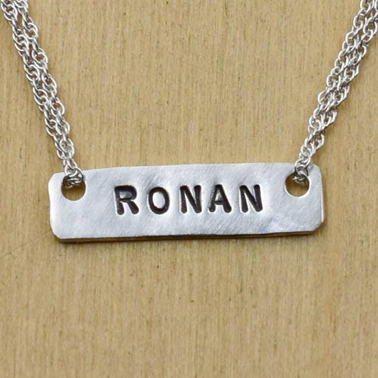 Custom Name Bar Necklace